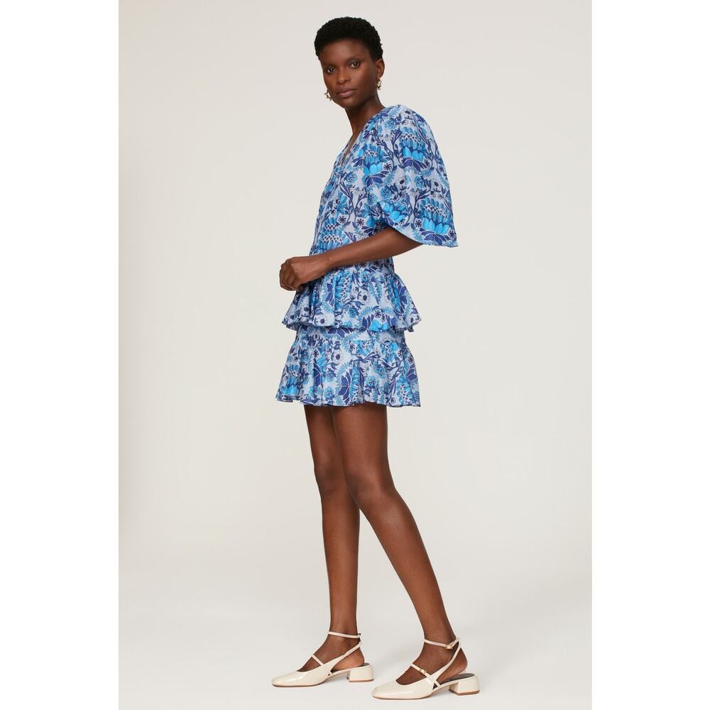 Blue Floral Women's Dress
